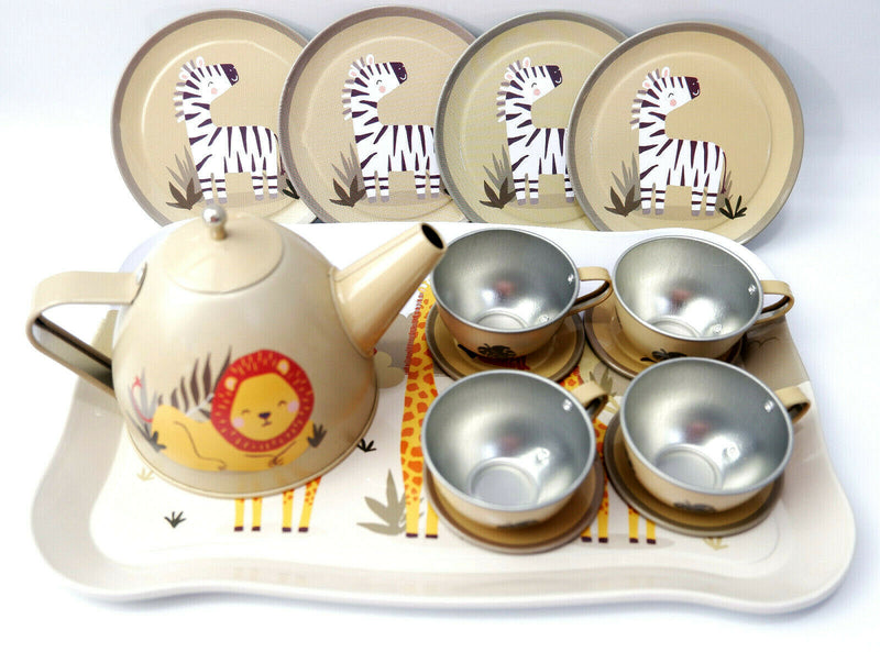 Sass and Belle Children Toy TeaSet Cooking set Kitchen Suitcase Metal Tin