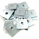 M10 x 40mm x 40mm x 5mm THICK SQUARE PLATE WASHERS ZINC PLATED 10mm x 40 x 40 x5