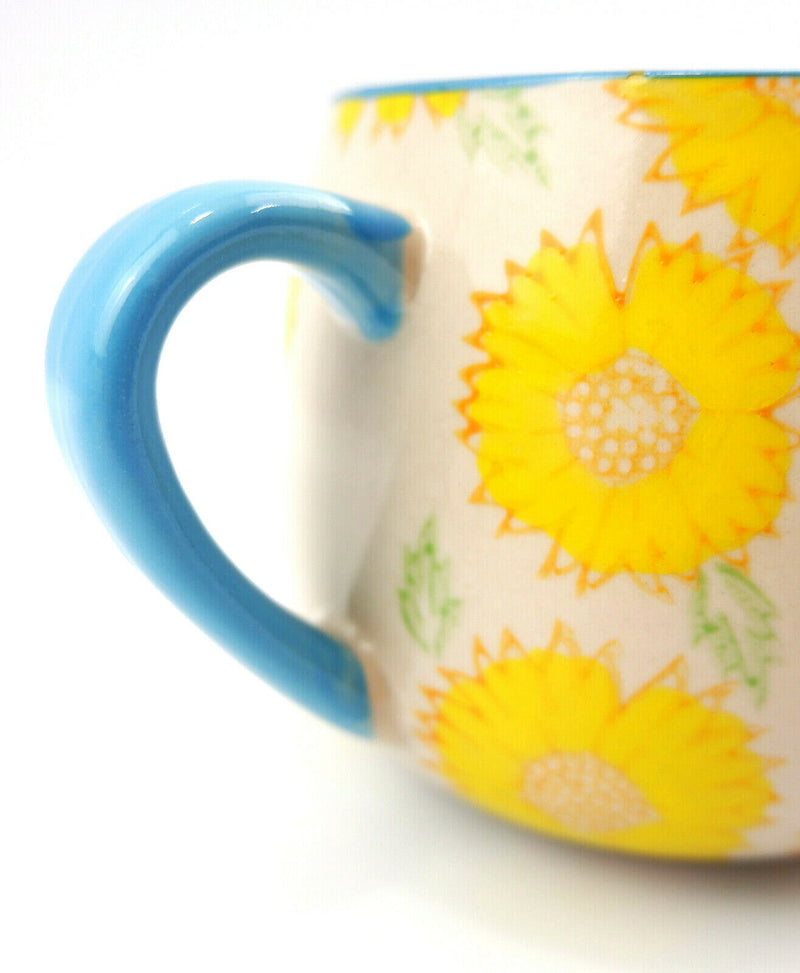 Mum Mummy Mam Day Sunflower You Are My Sunshine Bright Blue Mug Cup Tea Coffee