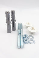 Wall Mounted Basin Fixing Kit 140mm Screws Plug Washer Bathroom Sink Fitting