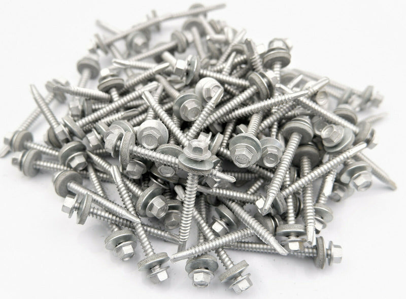 (Pack OF 500) 5.5 x 57mm Tech Screws for roofing & cladding self drill tek screw