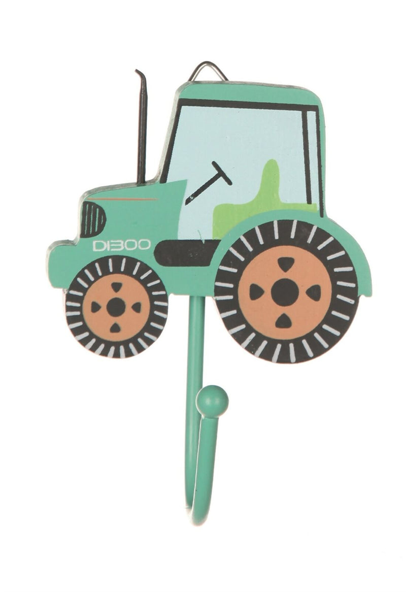 Sass & Belle Decorative Tractor Single Hook Perfect For A Kids Room