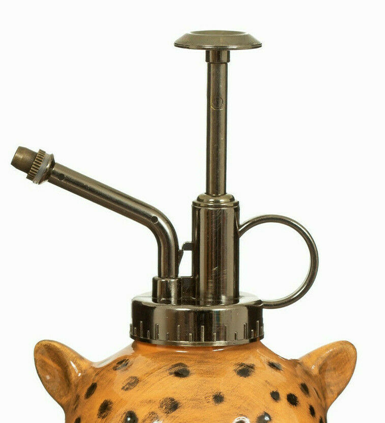 Sass & Belle Leopard Love Plant Ceramic Mister Water Spray Pot Indoor Garden