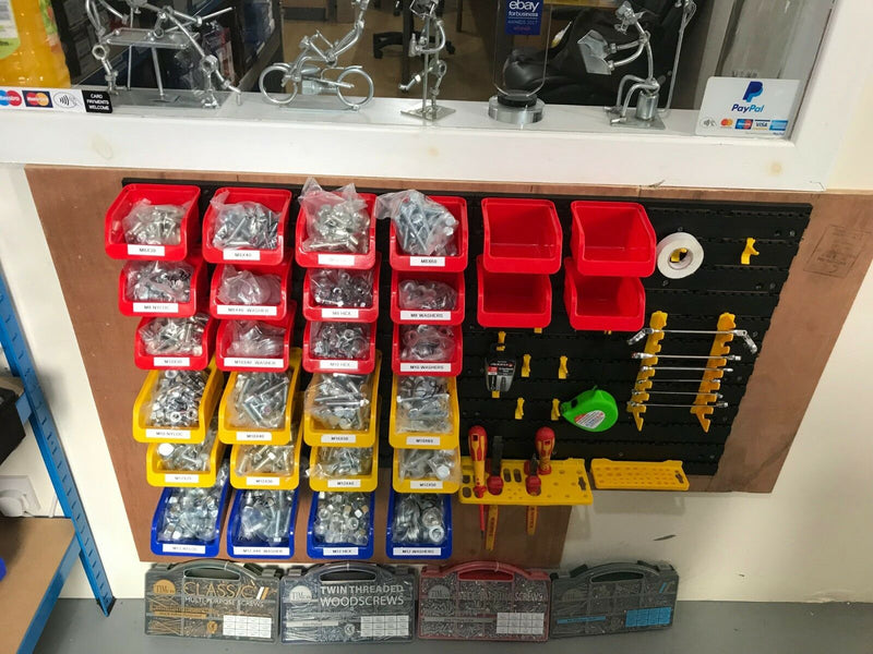 1,830 Piece M8, M10, & M12 Nut, Bolt & Washer Workshop Assortment