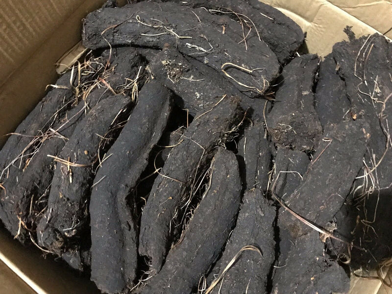 30kg Irish Fire Peat Burning Turf Fuel Natural Hand Cut Turves log Peat Heat