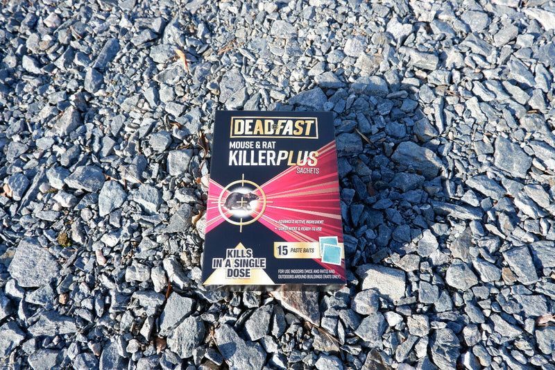Deadfast Mouse Rat Killer Plus Poison, Paste Bait Blocks Pre Baited Station Trap