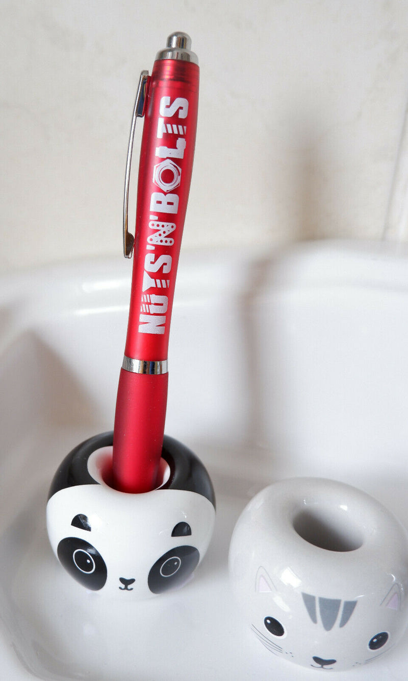 1 Cute Cat or Panda Porcelain Toothbrush Stand Holder Bathroom Pen Razor Holder