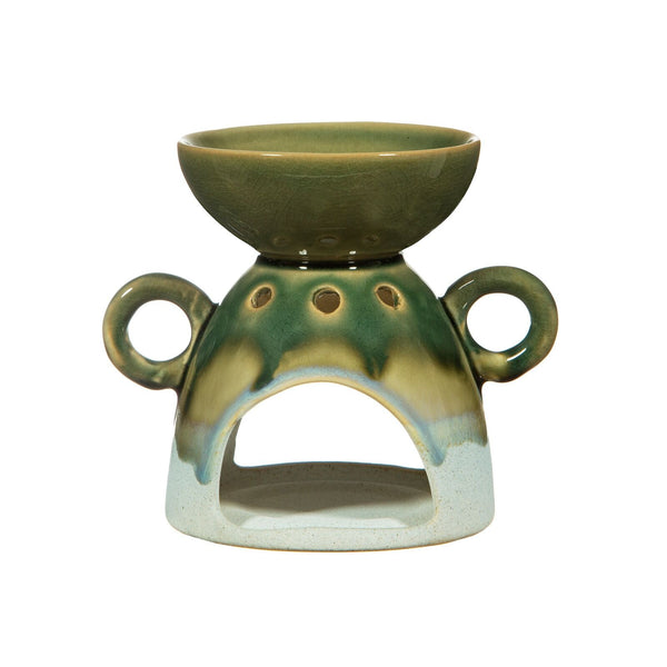 Sass & Belle Mojave Glaze Green Oil Burner Deep Dish