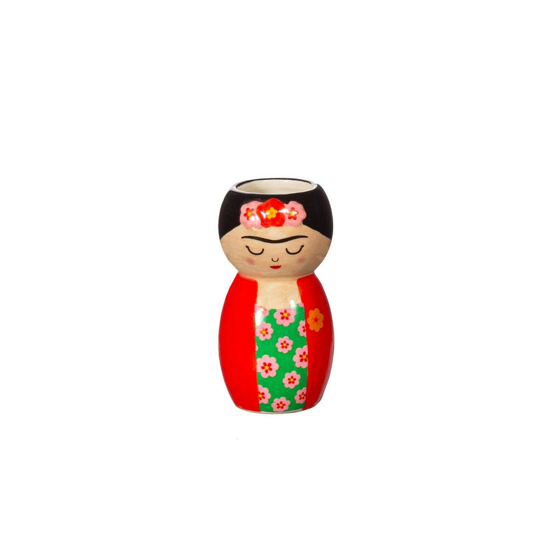 Sass and Belle Mini Frida Kahlo Tiny Small Bud Vase Single Flower (Height 6cm)