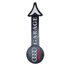 Cast Iron Audi Garage Straight Arrow Sign Audi Logo Workshop Shop Wall Plaque
