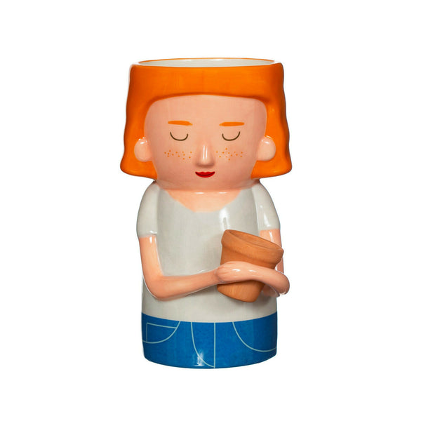 Sass & Belle Mum Shaped Ceramic Vase Flowers Gift Boxed Floral Home