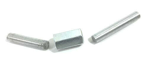 ALLTHREAD CONNECTORS THREADED ROD BAR STUD HEXAGON CONNECTING NUTS ZINC PLATED