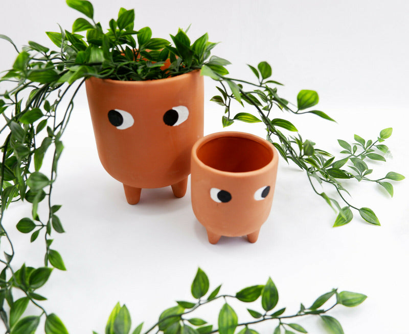 Sass & Belle Leggy Terracotta Planter & Little Leggy Terracotta Planter Set Gift