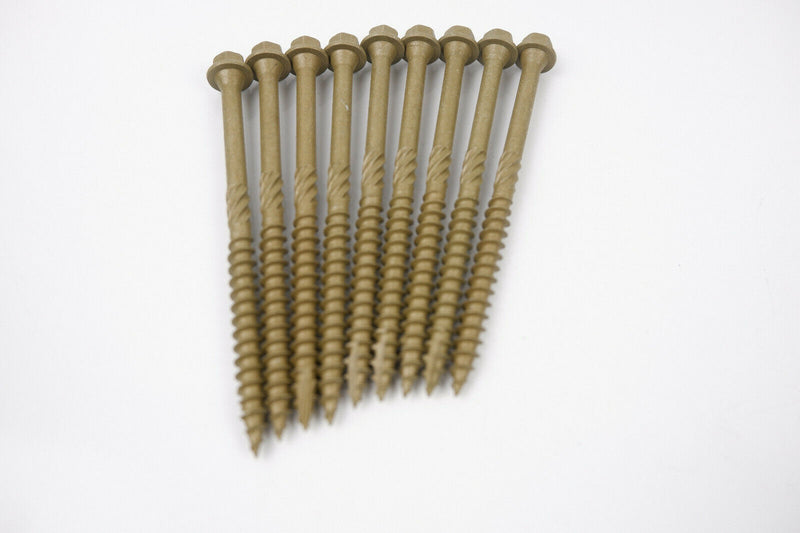 HEX HEAD LANDSCAPE SCREWS SLEEPER DECKING FIXING TIMBERFIX TIMBERLOK IN-DEX TYPE