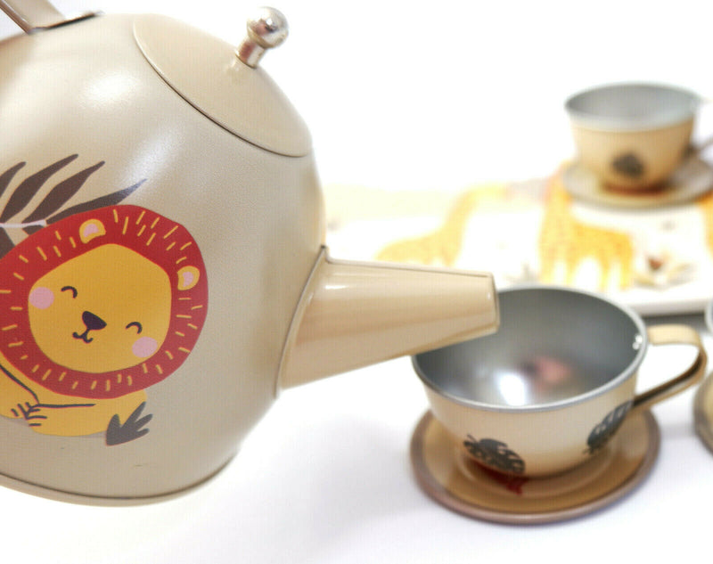 Sass and Belle Children Toy TeaSet Cooking set Kitchen Suitcase Metal Tin