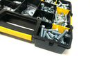 450 Piece Stanley Box 3/8 & 7/16 UNC ZINC NUTS BOLTS AND WASHER ASSORTMENT KIT