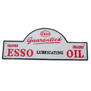 Cast Iron Domed Esso Sign Plaque Door Wall Fence Garage Petrol Workshop Esso Oil