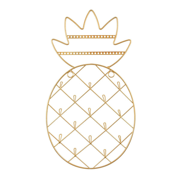Sass and Belle Gold Pineapple Wall Mounted Jewellery Holder Necklace Storage
