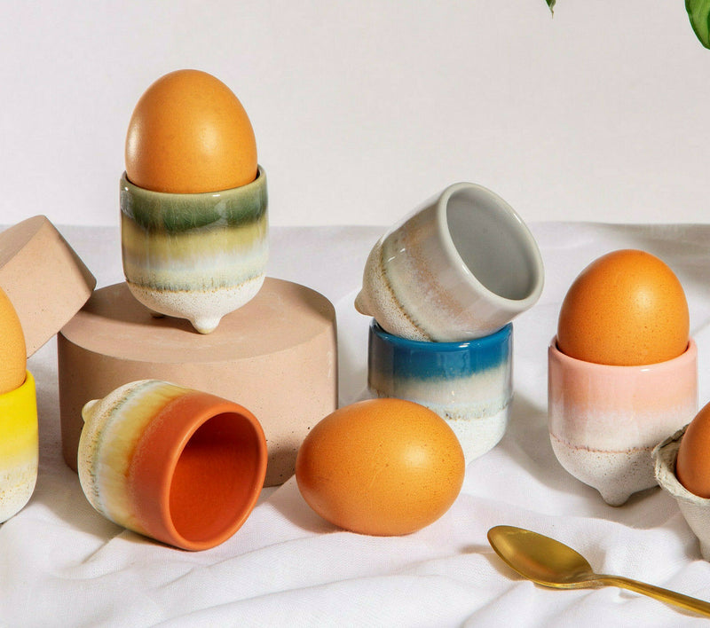 Sass & Belle Mojave Glaze Egg Cup Boiled Eggs Breakfast Easter Various Colours