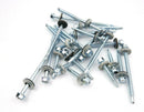TEK SELF DRILLING SCREWS WITH SEALING WASHERS ZINC PLATED FOR METAL ROOFING CR3