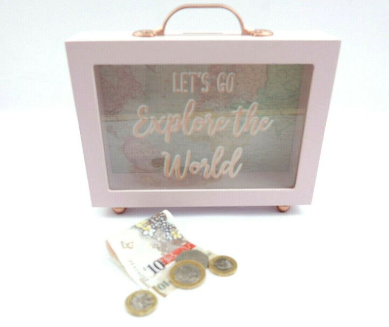 Sass and Belle Money Boxes Cash Coin Sloth Dog Cat Moon Sunflower Map Moneybox