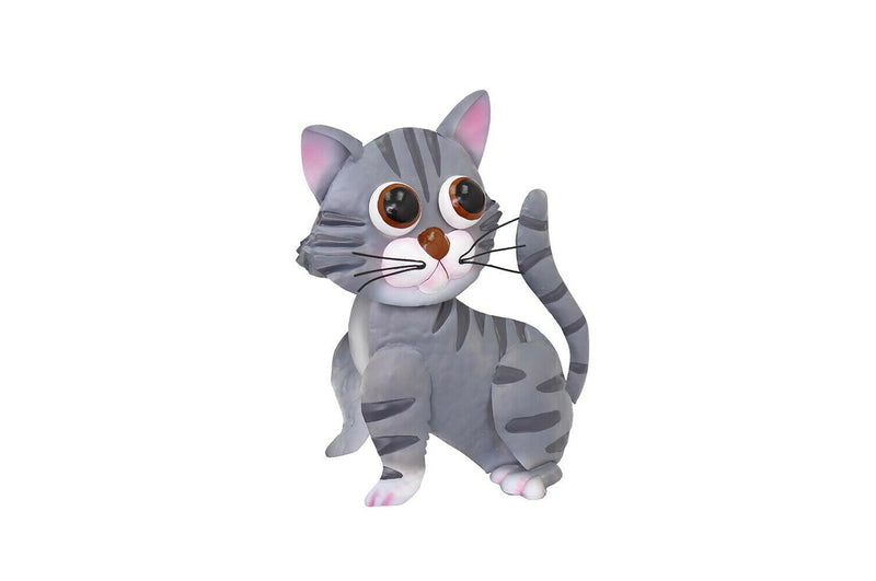 Primus Bobble Buddies Tilly the Tabby Cat Metal Garden Patio Ornament Gift