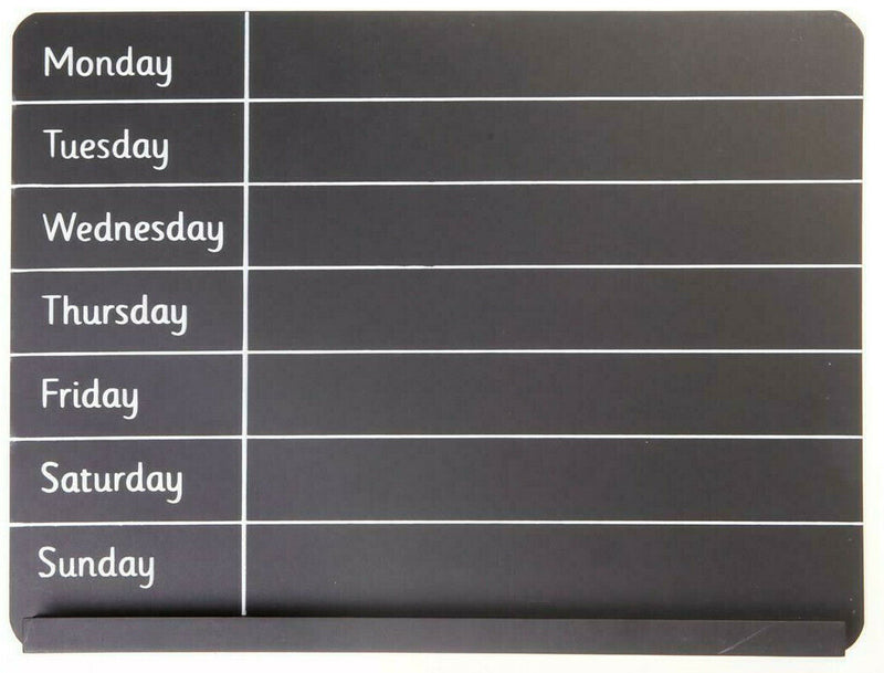 Sass & Belle Weekly Planner Chalk Board Meals Appointments Shopping list Memo