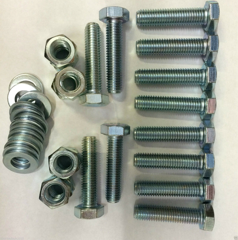 M12 x 50 FULLY THREADED SET SCREW GRADE 8.8 ZINC SCREW HEXAGON HEX HEAD BOLT