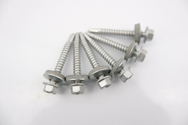 (Pack OF 100) 5.5 x 65mm Tech Screws for roofing & cladding self drill tek screw
