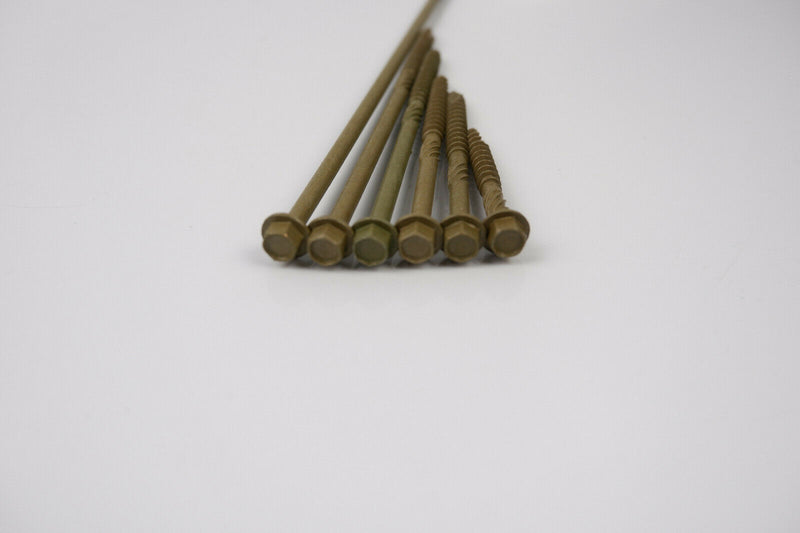 HEX HEAD LANDSCAPE SCREWS SLEEPER DECKING FIXING TIMBERFIX TIMBERLOK IN-DEX TYPE