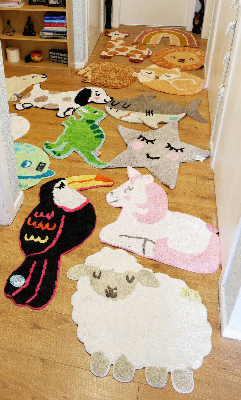 Sass & Belle Cotton Rugs Kids Childrens Bedroom Rugs Carpets Nursery Decor Gift