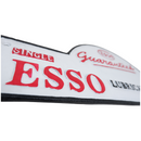 Cast Iron Domed Esso Sign Plaque Door Wall Fence Garage Petrol Workshop Esso Oil