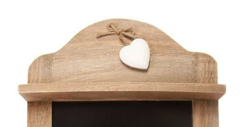 SASS & BELLE ASHLEY FARMHOUSE SCALLOPED CHALKBOARD WITH 3 HOOKS KITCHEN