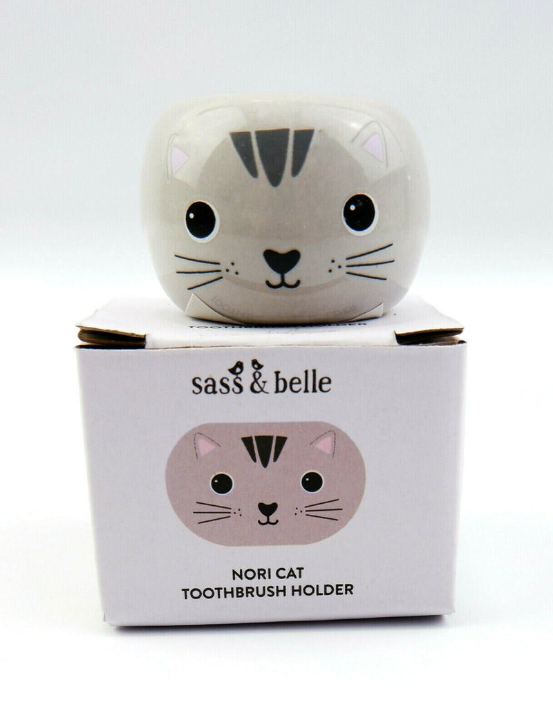 1 Cute Cat or Panda Porcelain Toothbrush Stand Holder Bathroom Pen Razor Holder