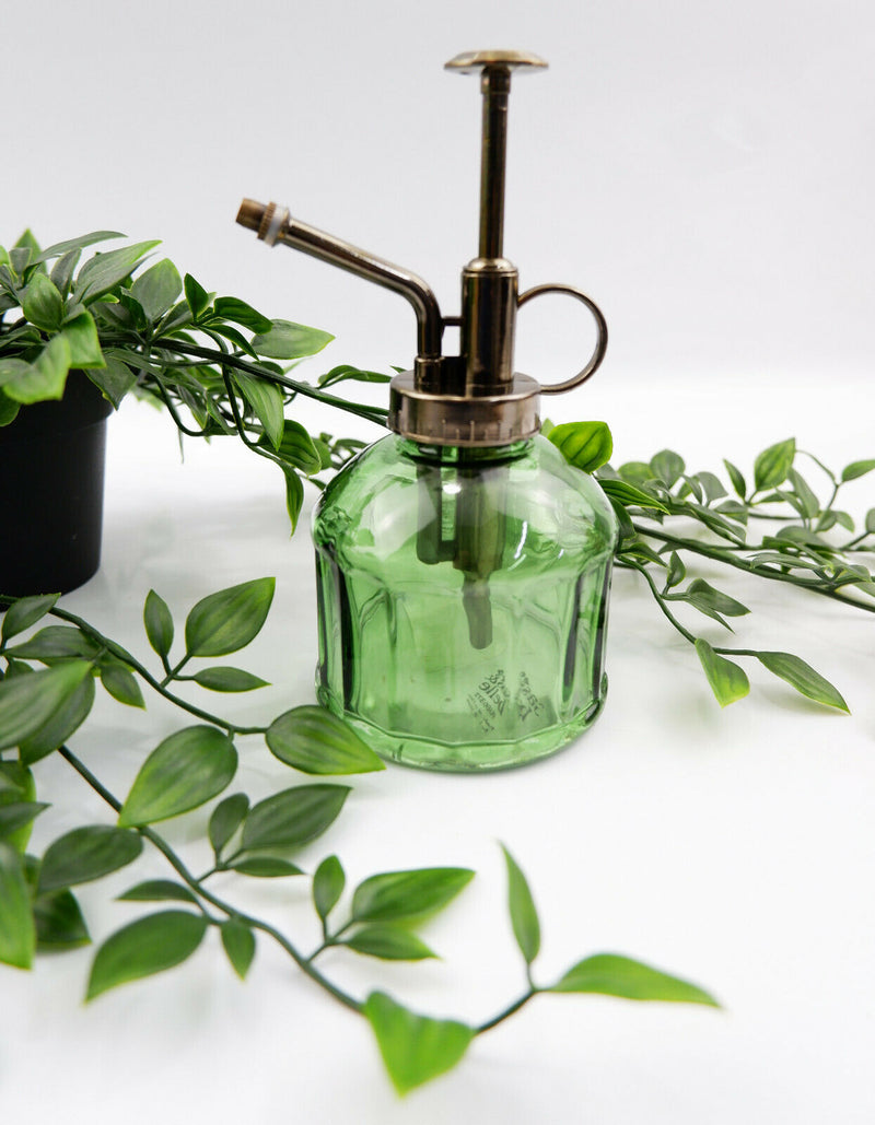 Sass & Belle Vintage Glass Botanical Style Plant Mister Water Spray Pot Garden