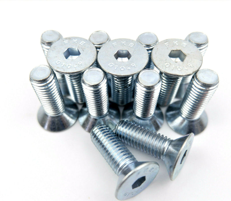 M10 x 30mm Countersunk Socket Allen Head bolts,BZP, 10.9 Grade,10mm Pack of 10