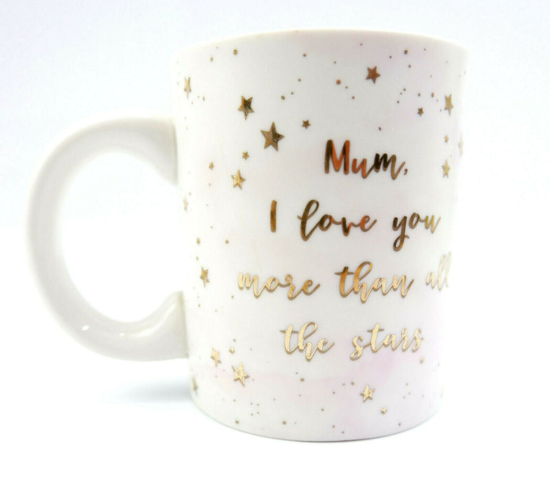 Scattered Stars Mum Mother Ma I Love You More than Mug Gift Box Tea Coffee
