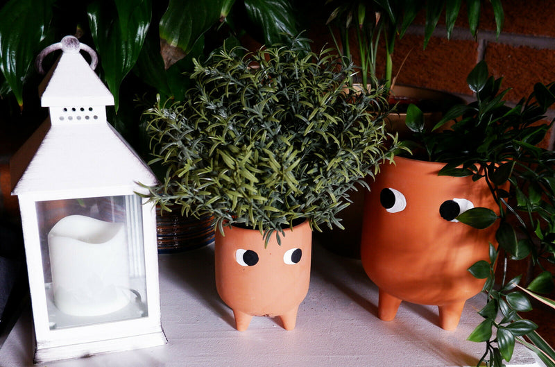 Sass & Belle Leggy Terracotta Planter & Little Leggy Terracotta Planter Set Gift