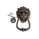 Cast Iron No.10 Downing Street Doorknocker Antique Brass Lion Head Front Door