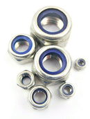 Nyloc Nylon Insert Stainless Steel Locking Nuts Nylon A2 M3 M4 M5 M6 M8 M10 M12