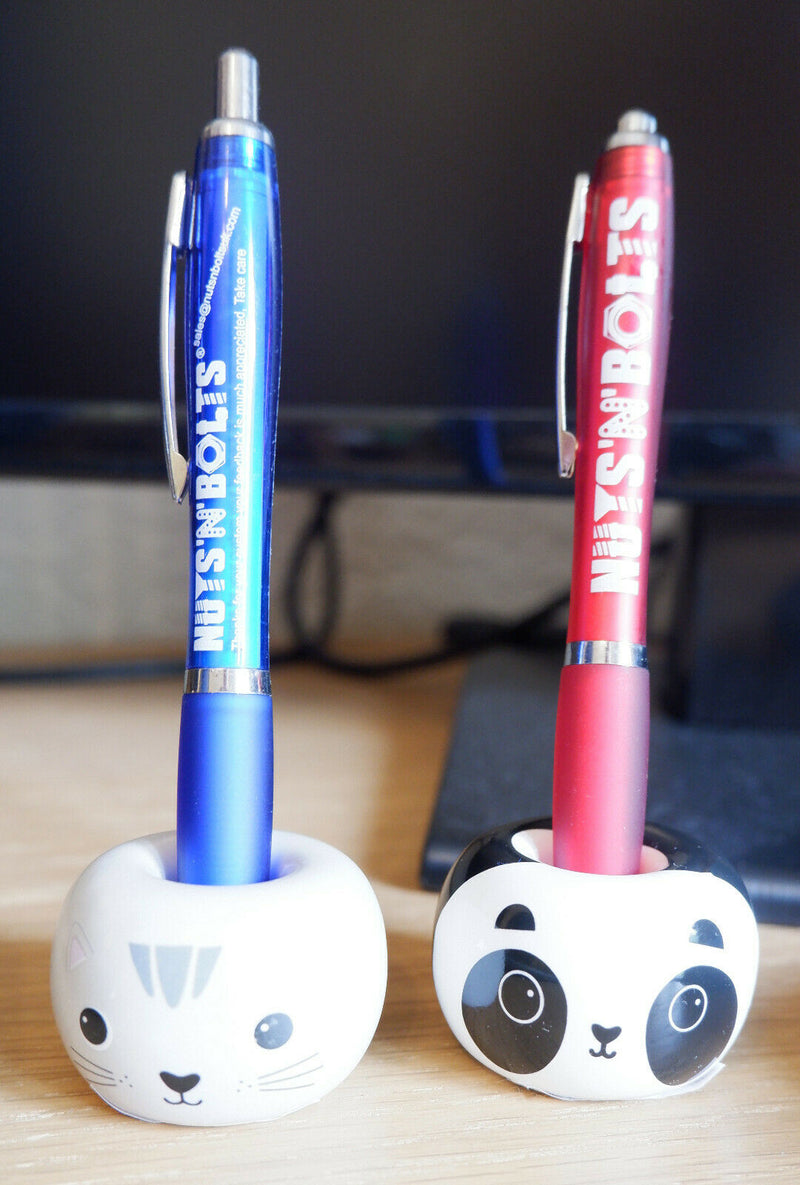 1 Cute Cat or Panda Porcelain Toothbrush Stand Holder Bathroom Pen Razor Holder
