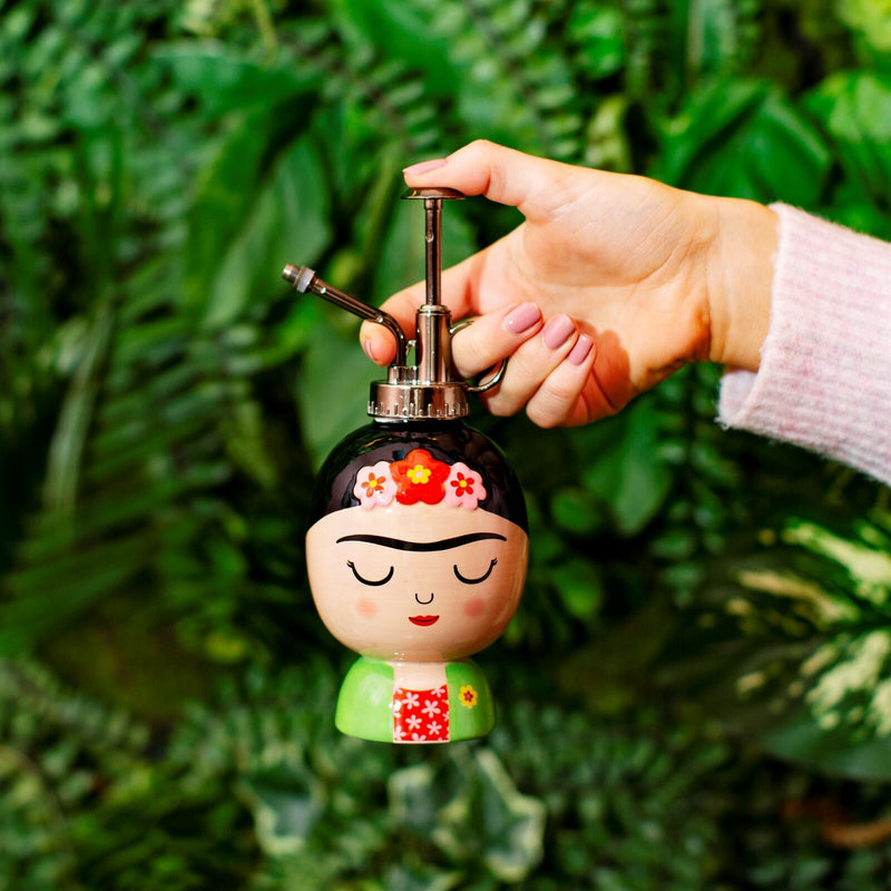 Sass & Belle Frida Kahlo Ceramic Plant Mister Indoor Water Sprayer