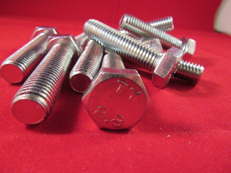 M12 x 50 FULLY THREADED SET SCREW GRADE 8.8 ZINC SCREW HEXAGON HEX HEAD BOLT