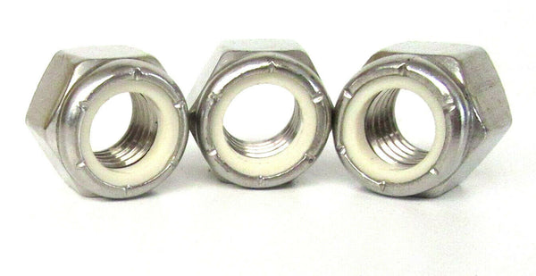 5/8" 11 UNC A2 STAINLESS NYLOC NUTS IMPERIAL HEX NYLON INSERT NUT