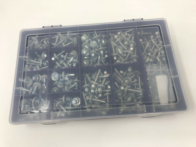 225,Self Drilling Screws Light Section 6.3 x 22 5.5 x 22 32 ASSORTED Kit Box Set