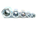 ALLTHREAD CONNECTORS THREADED ROD BAR STUD HEXAGON CONNECTING NUTS ZINC PLATED