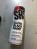 SAS27 - Fast Drying Gloss Black Tough Acrylic Spray Paint Aerosol 500ml