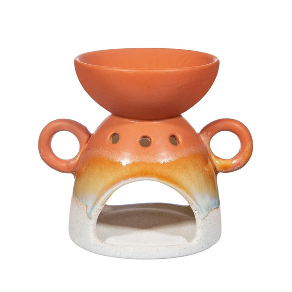 Sass & Belle Mojave Glaze Terracotta Oil Burner Stoneware Deep Dish Glazed