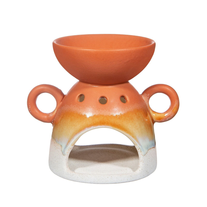 Sass & Belle Mojave Glaze Terracotta Oil Burner Stoneware Deep Dish Glazed
