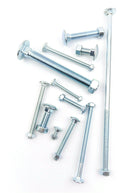 M12 X 100 ZINC CUP SQUARE CARRIAGE BOLT COACH SCREW WITH HEX FULL NUTS DIN 603